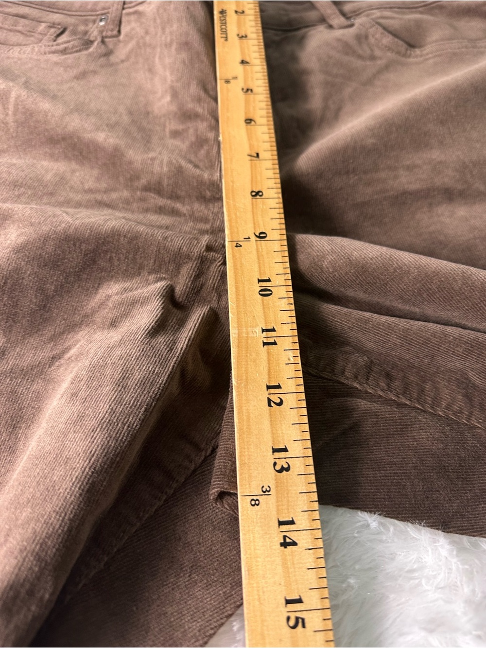 NYDJ Brown Corduroy Straight-Leg Women’s Pants - Picture 8 of 14